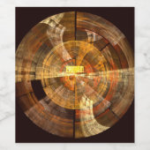 整合性抽象芸術アート ワインラベル (シングルラベル)