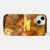 整合性抽象芸術アート iPhone 15ケース (裏面横)