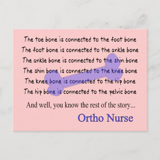 整形外おもしろい科ナース ポストカード (正面)