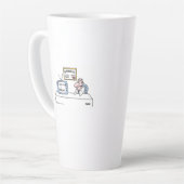 整形外おもしろい術者のための整形外科の漫画アート カフェラテマグ (左アングル)