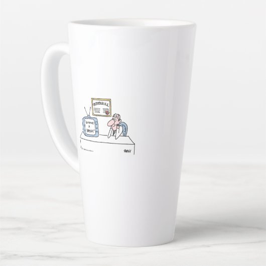 整形外おもしろい術者のための整形外科の漫画アート カフェラテマグ (左アングル)