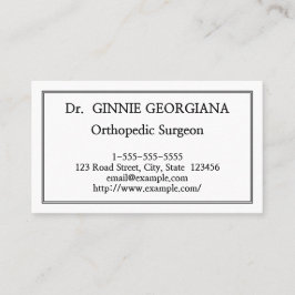 整形外エレガント科医名刺 名刺