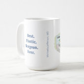 整形外科おもしろい医霜の降りた漫画の先生 コーヒーマグカップ (正面左)