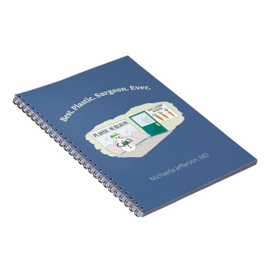 整形外科おもしろい医霜の降りた漫画の先生 ノートブック (右側)