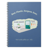 整形外科おもしろい医霜の降りた漫画の先生 ノートブック (正面)