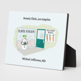 整形外科おもしろい医霜の降りた漫画の先生 フォトプラーク