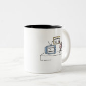 整形外科おもしろい外科医のための整形外科の漫画 ツートーンマグカップ (正面右)