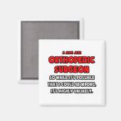 整形外科おもしろい外科医…非常に可能性の低い マグネット (正面/裏面)