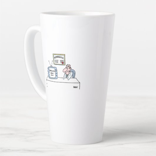 整形外科おもしろい者のための整形外科ニュース漫画 カフェラテマグ (左アングル)