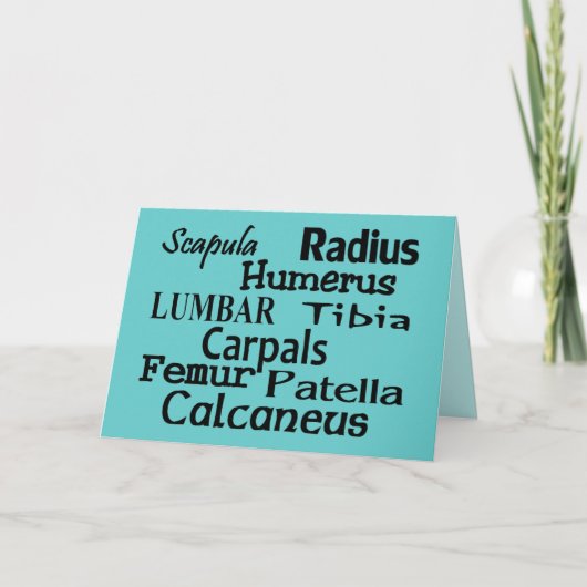 整形外科の医師/外科医ギフト サンキューカード (正面)