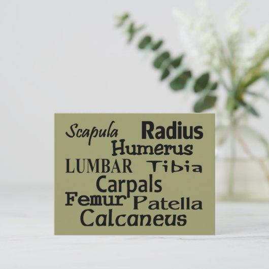 整形外科の医師/外科医ギフト ポストカード (スタンド正面)