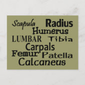 整形外科の医師/外科医ギフト ポストカード (正面)