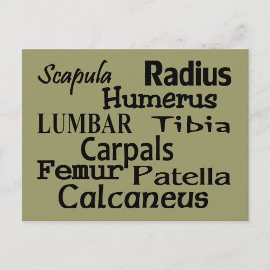 整形外科の医師/外科医ギフト ポストカード (正面)