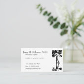 整形外科の曲がった木のアポイントメント 予約カード (スタンド正面)