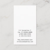 整形外科の曲がった木 名刺 (裏面)