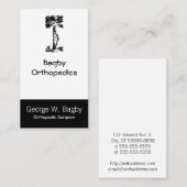 整形外科の曲がった木 名刺 (正面/裏面)