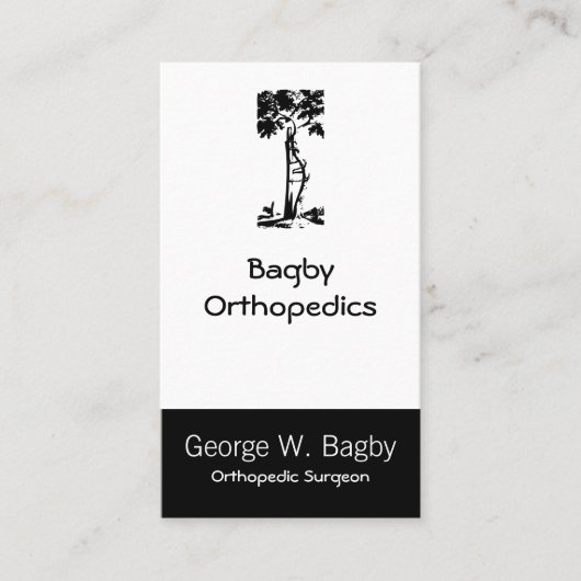 整形外科の曲がった木 名刺 (正面)
