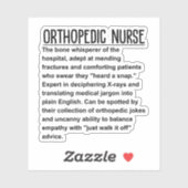 整形外科の看護師 シール (シート)