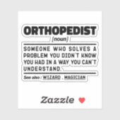 整形外科カイロプラクター補助従業員 シール (シート)