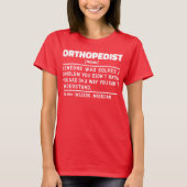 整形外科カイロプラクター補助従業員 Tシャツ (正面)