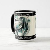 整形外科カスタム医のギフト マグカップ (正面左)