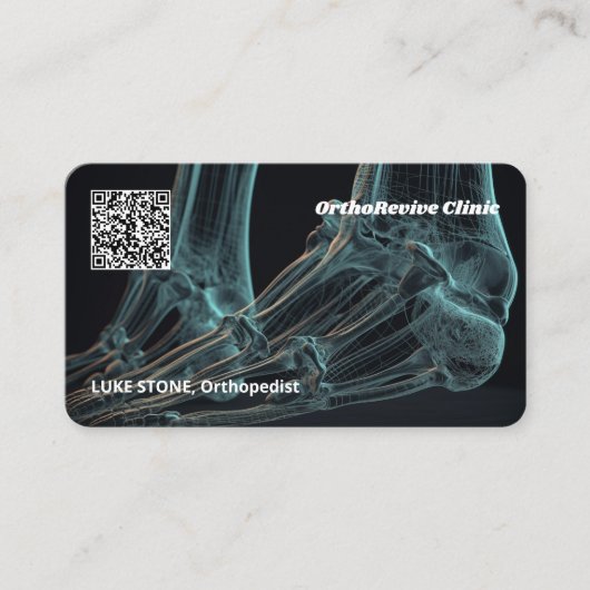 整形外科カスタムQR 名刺 (正面)