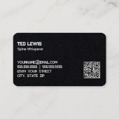 整形外科スパインカスタムドクターQR 名刺 (裏面)