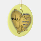 整形外科ナースイエローハート セラミックオーナメント (右)