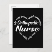 整形外科ナースハートワードクラウド シーズンポストカード (正面/裏面)