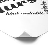 整形外科ナースハートワードクラウド ポスター (角)