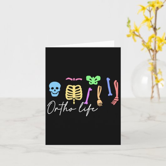 整形外科ナース及び専門医のためのオルソライフ カード (黄色い花)