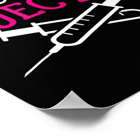 整形外科ナース唇インジェクターボトックス ポスター (角)