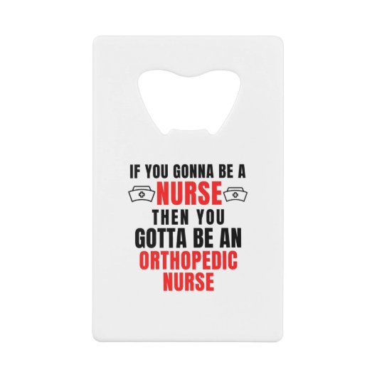 整形外科ナース クレジットカード栓抜き (正面)