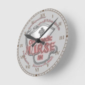 整形外科ナース ラウンド壁時計 (傾斜)