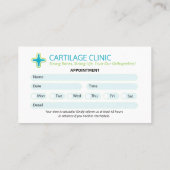 整形外科ビジネス | クリーンアポイントメント 名刺 (裏面)