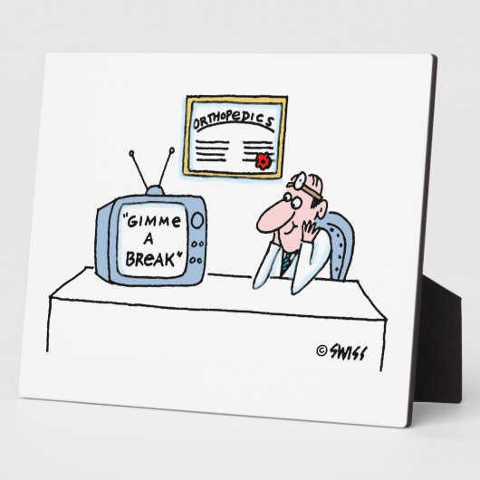 整形外科マンガおもしろいー室 フォトプラーク (側面)