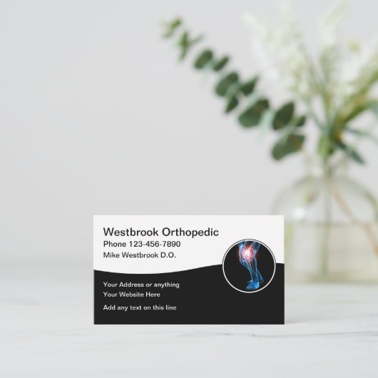 整形外科メディカルオフィスプロフェッショナル 名刺 (スタンド正面)