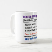 整形外科医おもしろい検索ギフトマグ コーヒーマグカップ (正面左)