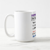 整形外科医おもしろい検索ギフトマグ コーヒーマグカップ (左)