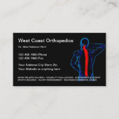 整形外科医の医療名刺 名刺 (正面)