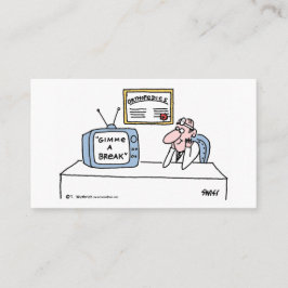 整形外科医の漫画のビジネスまたはアポイントメントカード 名刺