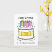 整形外科医へのハッピーバースデー カード (黄色い花)