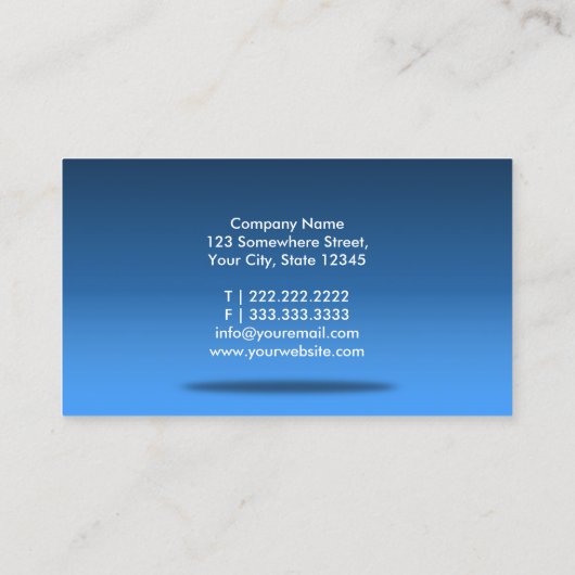 整形外科医プロフェッショナルブルー 名刺 (裏面)