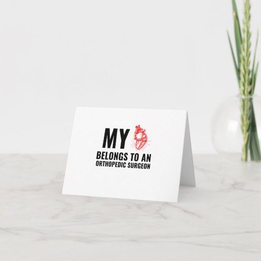 整形外科用おもしろいハート シーズンカード (正面)