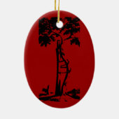 整形外科用曲がった木 セラミックオーナメント (裏面)