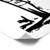 整形外科用曲がった木 ポスター (角)