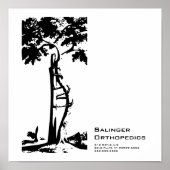 整形外科用曲がった木 ポスター (正面)