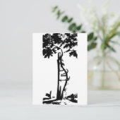 整形外科用曲がった木 ポストカード (スタンド正面)