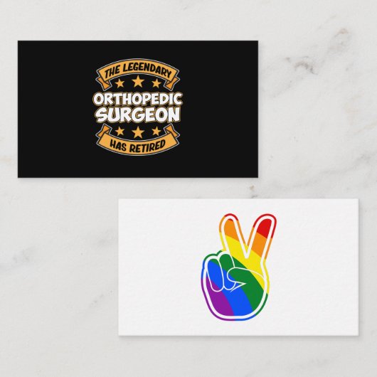 整形外科退職手術医院 エンクロージャーカード (正面/裏面)