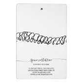 整形外科 カイロプラクティック テストモニアル ミニクリップボード (裏面)